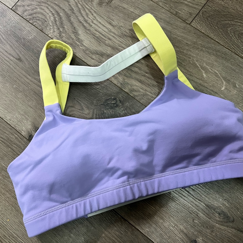 Born Primitive - Purple and Yellow Sports Bra - Medium